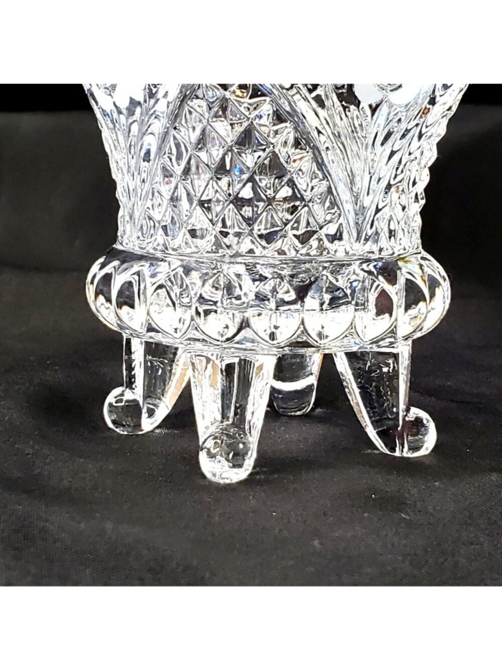 VTG Footed Candy Dish 24% Lead Crystal The European Collection Germany 4" tall - Picture 5 of 12